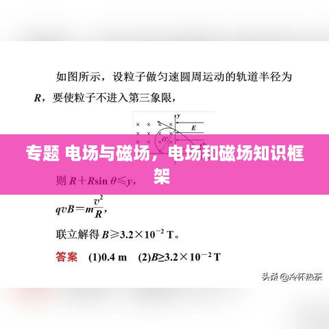 专题 电场与磁场，电场和磁场知识框架 